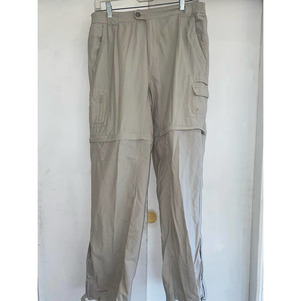 COLUMBIA Titanium Women’s Medium Khaki Convertible Hiking Pants Shorts Womens